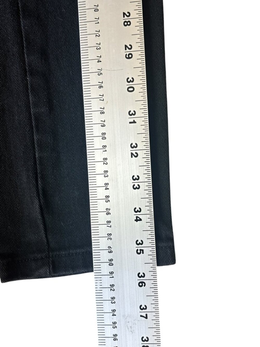 Women's Black & Red Plaid Skinny Pants - Picture 7 of 7